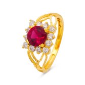 Dames ring Eva rood