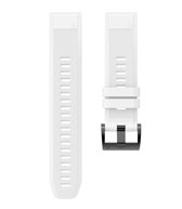 Siliconen Bandje QuickFit 22mm - Wit - Geschikt voor Garmin Fenix 5/6 (5/6 Plus & Sapphire) - Forerunner 935/945 - En Meer Modellen