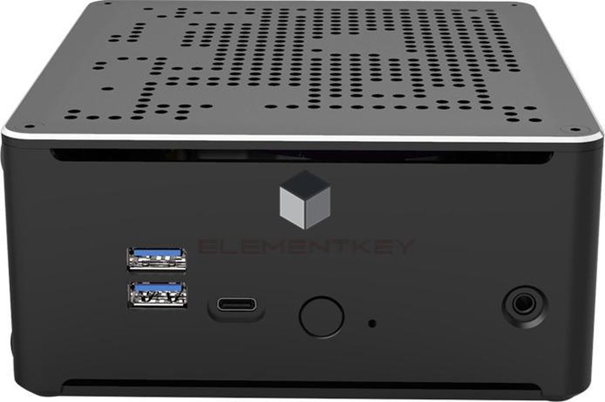 Elementkey iON2 - Mini PC - i9-9880H - 4.8 Ghz - Desktop Computer - 16B RAM + 256GB NVME SSD + 1TB HDD - Windows 11 PRO - WiFi - Bluetooth - Alternatief voor NUC