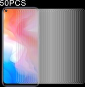 Voor Vivo Y3 50 PCS Halfscherm Transparante gehard glasfilm