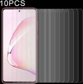 Voor Samsung Galaxy A81 10 PCS Halfscherm Transparante gehard glasfilm