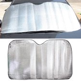 Zilver Aluminiumfolie Zonnescherm Auto Voorruit Vizier Cover Blok Voorruit Zonnescherm UV Beschermen, afmeting: 220 x 80 cm