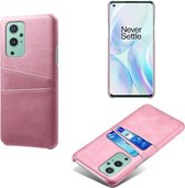 Dual Card Back Cover - OnePlus 9 Pro Hoesje - Rose Gold