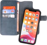 Giuliano - iPhone 11 Hoesje - Uitneembare Lederen BookCase Telefoonhoesje - Navy