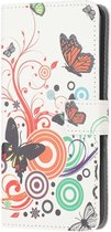 Samsung Galaxy A22 5G Hoesje Portemonnee met Vlinder Print