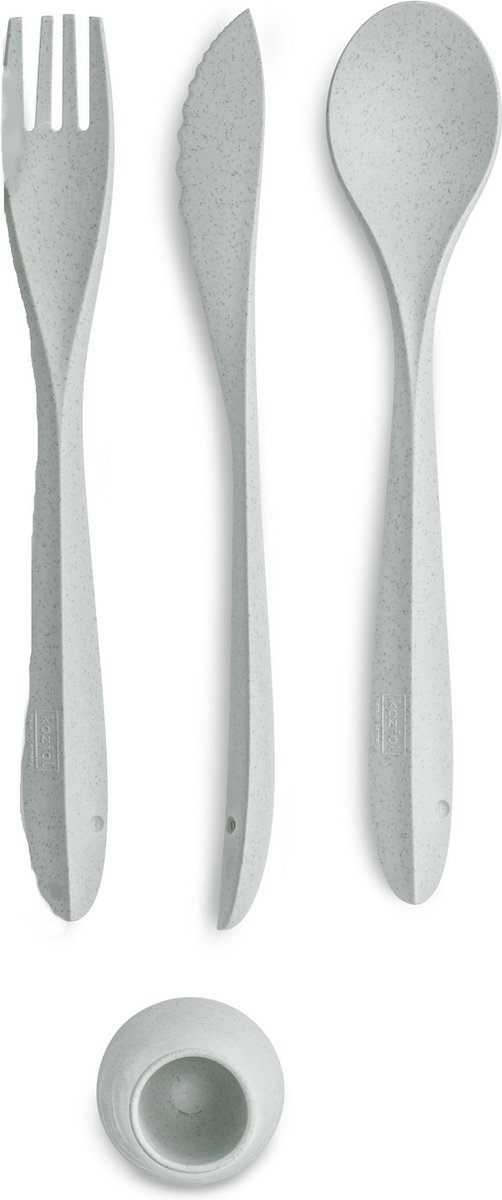 Koziol Bestekset Tulip 22,5 Cm Thermoplast Grijs 4-delig