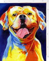 Schilderen op Nummer Hond 40x50 met Frame Volwassenen Kinderen - Kleuren op Nummer - Paint by Number - Hobbypainting.nl®