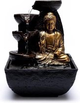 Boeddha Kamerfontein Met Warm Sfeervol LED-licht Tafelmodel 13.3cm x 13.3cm x 17.3cm