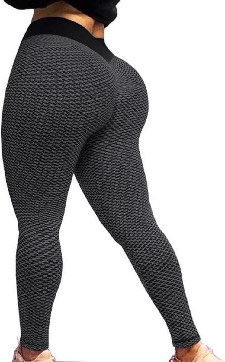 Sportlegging dames Small legging dames meisje - Tiktok legging Zwart