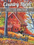 Country Farm Adult Coloring Book