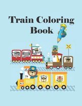 train coloring book