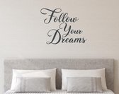 Muursticker Follow your dreams 75 x 58 cm | Rosami Decoratiestickers