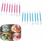 Modelling Tools  Set - Blauw - Set 8 stuks 16 Vormen