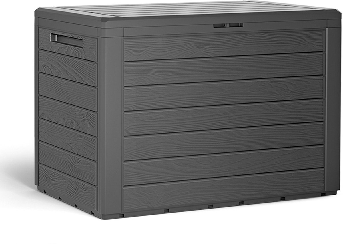 Deuba Opbergbox - Antraciet - 190L - 78 x438 x 55 cm - voor Buiten