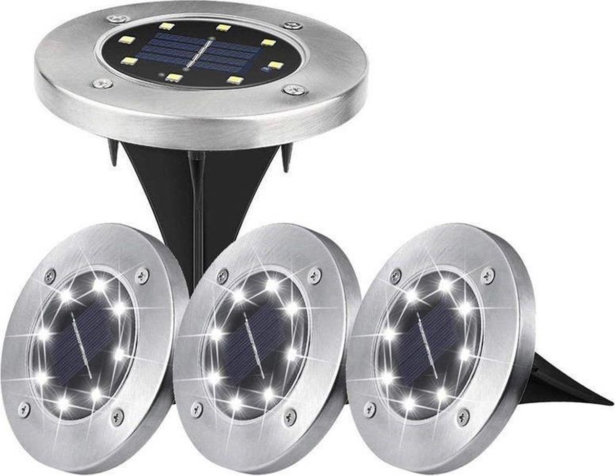 Spots à enterrer à LED - bel éclairage de jardin solaire orné pour une  atmosphère et... | bol.com