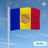 Vlag Andorra 120x180cm