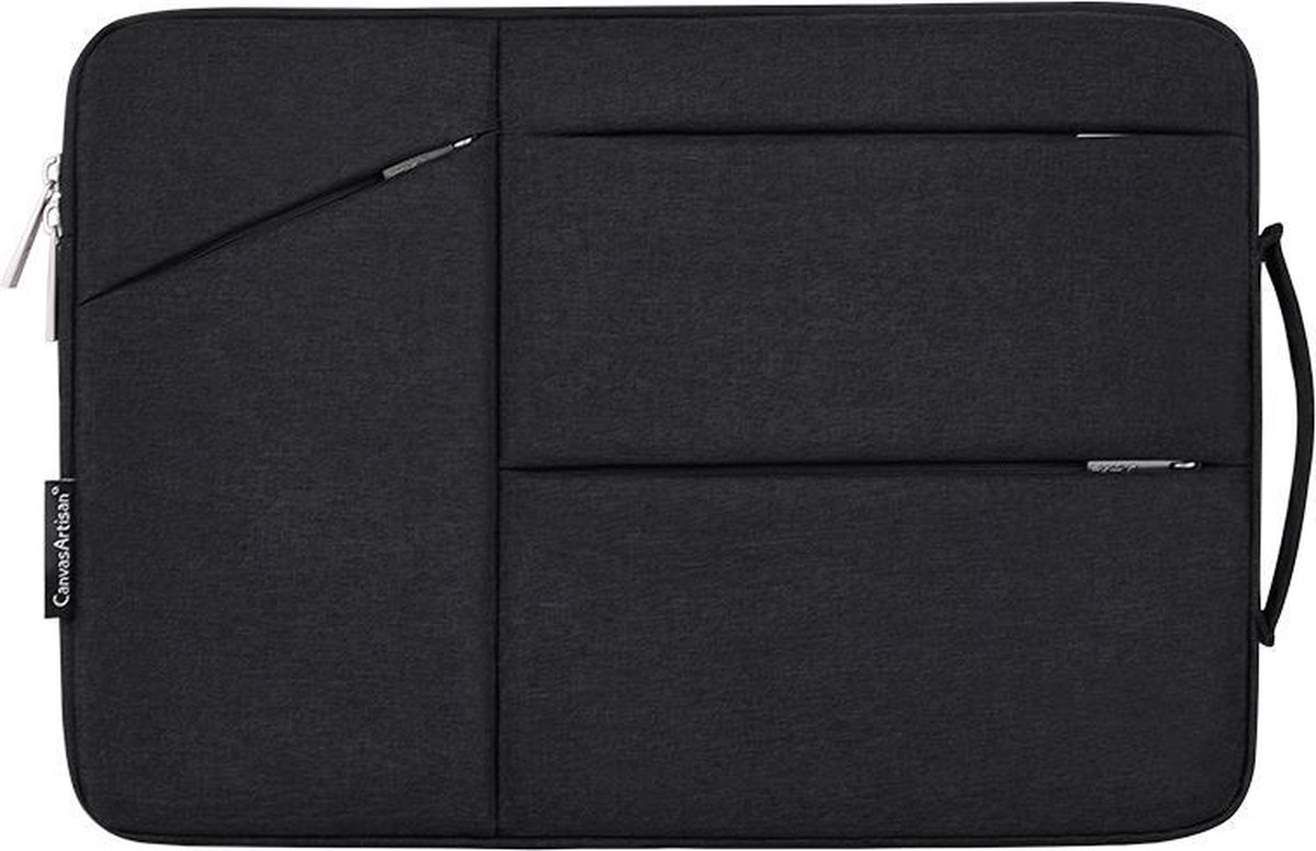 Laptophoes 15.6 Inch XV - Hoes Geschikt voor o.a MacBook 2021 16 Inch - Laptop Sleeve - 15.6 Inch Laptop Case - Zwart