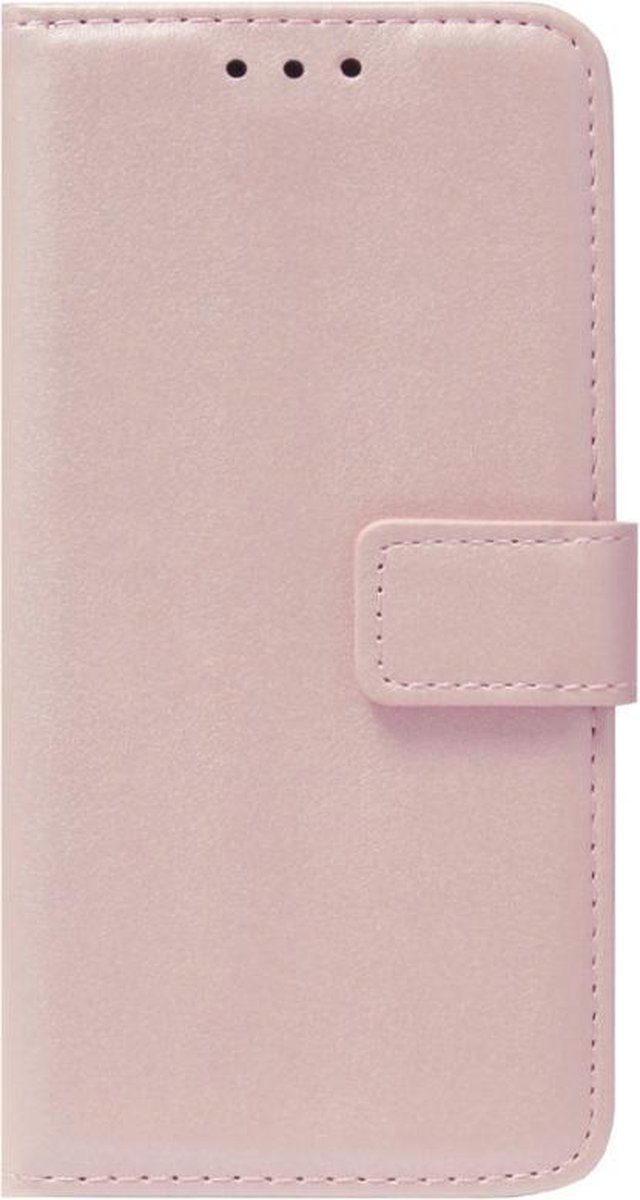 - ADEL Kunstleren Book Case Pasjes Portemonnee Hoesje Geschikt voor Samsung Galaxy A02s - Goud Rose