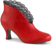Pleaser Pink Label Enkellaars -44 Shoes- Jenna-105 US 13 Rood