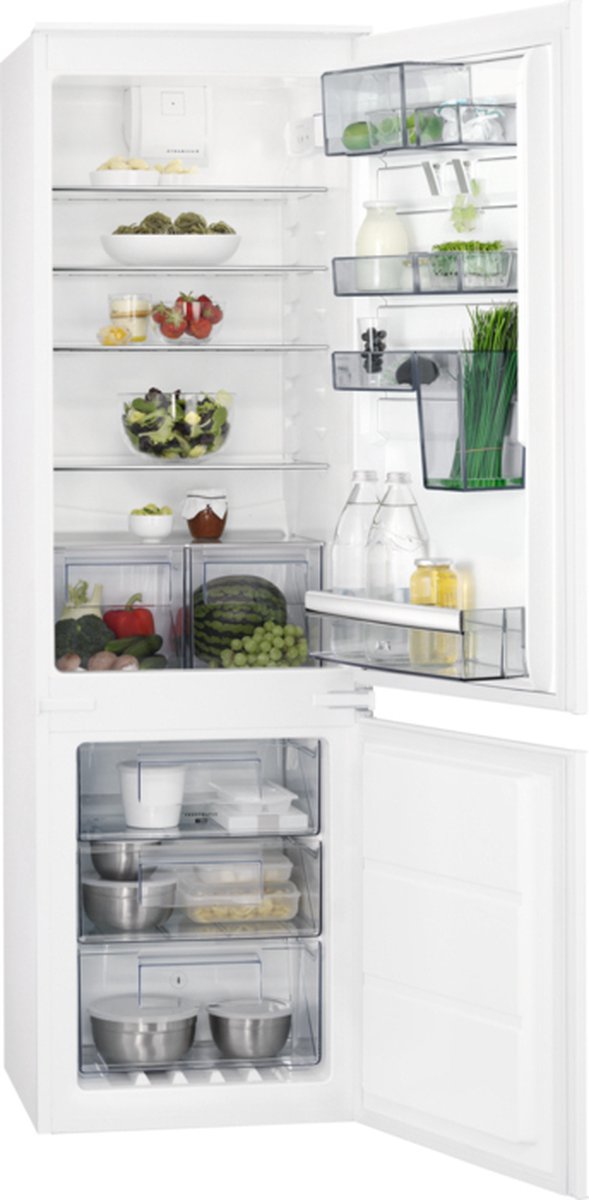 AEG SCE618E5TS koel-vriescombinatie Ingebouwd 251 l E Wit