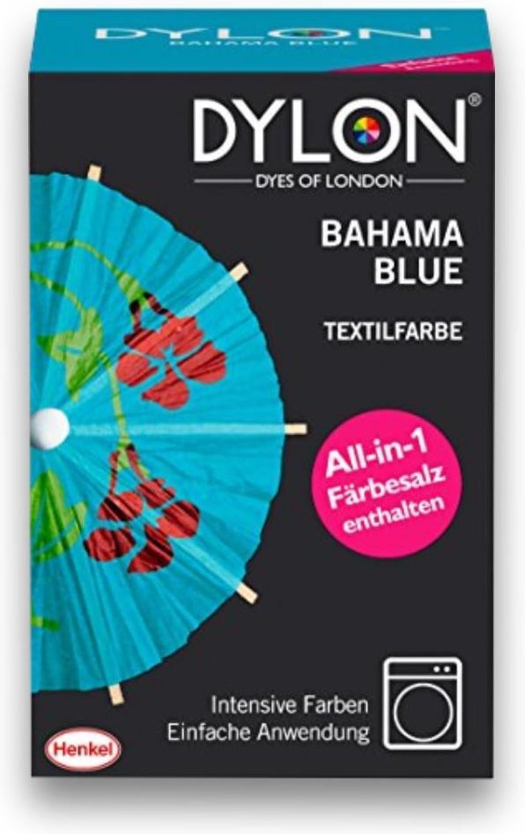 Dylon Textielverf 350g Turkoois Bahama Blue (all-in met zout)
