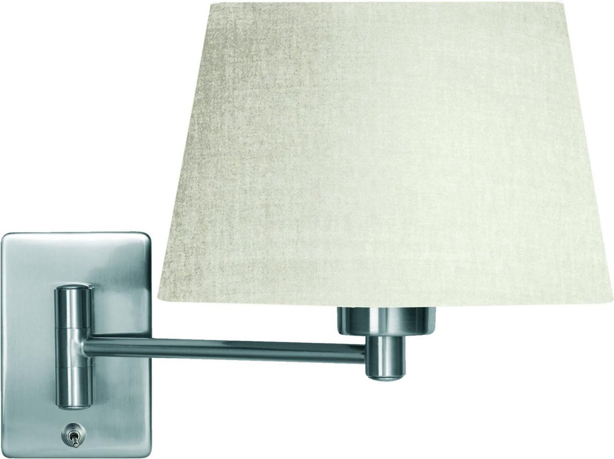 HighLight wandlamp Heron 1 kant stelbaar - mat staal excl. kap