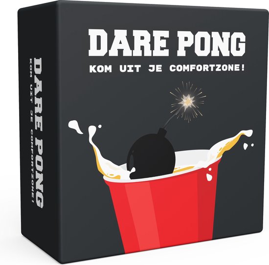 Dare Pong - Darepong - Bierpong Spel - Bierpong - Drankspel - Kaartspel - Waterbestendig - Officieel spel - Nederlandstalig - Beer pong