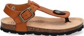 Est1842 Est-1281C43 Jongens Platte Sandalen - Bruin - Leer - Gesp