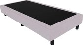 Bedworld Boxspring 70x210 - Linnenlook - Zilvergrijs (S84)