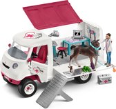 Schleich Horse Club - Mobiele dierenarts met Hannover veulen - Speelfigurenset -  Kinderspeelgoed voor Jongens en Meisjes - 5 tot 12 jaar - 17 Onderdelen