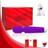 Perfect Pleasure® Vibrator - Wand vibrator - Personal Massager - Inclusief Toycleaner en Glijmiddel - Paars