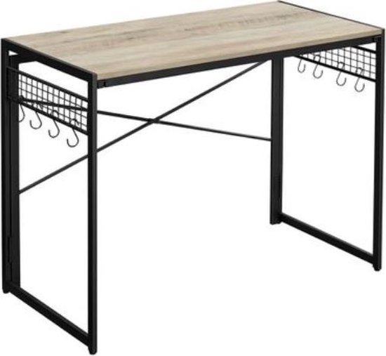 Vicco Adam Bureau - 60 x 50.4 cm Uitschuifbaar Grijs