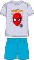 Spiderman pyjama grijs - blauw - Maat 128 / 8 jaar