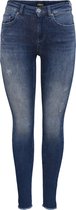ONLY ONLBLUSH LIFE MID SK ANK RAW REA811 Dames Jeans - Maat XS x L32