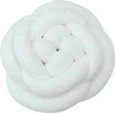 Sierkussen - Wieg Knoop Kussens - Bumpers Kussen - Baby Weven Bescherming - Cuddle Pillow - Wit