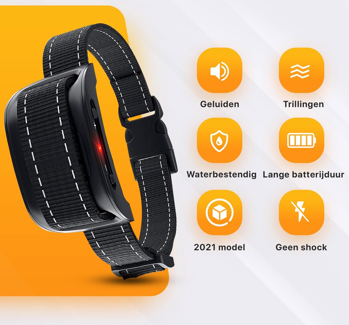 GVB Products Anti Blafband voor honden Diervriendelijk apparaat Geen shock GVB Products Anti Blafband voor honden Diervriendelijk apparaat Geen shock