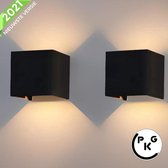 Wandlamp Set van 8 - 12W - Geschikt voor Binnen/Buiten - Industrieel Modern - CPKG