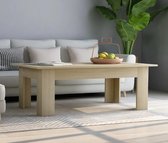 Salontafel - 100x60x42 cm - SALE!! - Spaanplaat - Sonoma eiken - Modern - Rechthoek - hout - Nieuwste Collectie