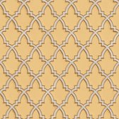 Dutch Wallcoverings - Wallstitch Moroccan trellis yellow