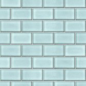 Dutch Wallcoverings - Beaux arts 2 brick tile light blue