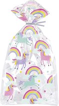 Unicorn Uitdeelzakjes Regenboog 20st