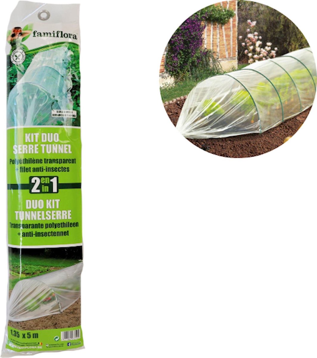 2-in-1 duo kit tunnelserre + anti-insectennet - Famiflora