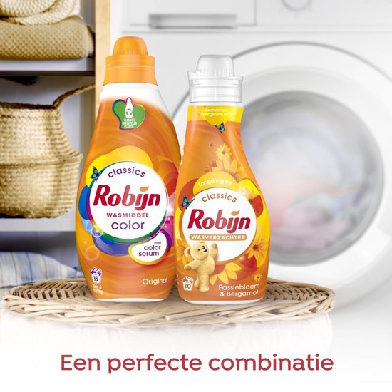 Robijn Klein & Krachtig Color Vloeibaar Wasmiddel - 8 x 19 wasbeurten - Voordeelverpakking - Robijn