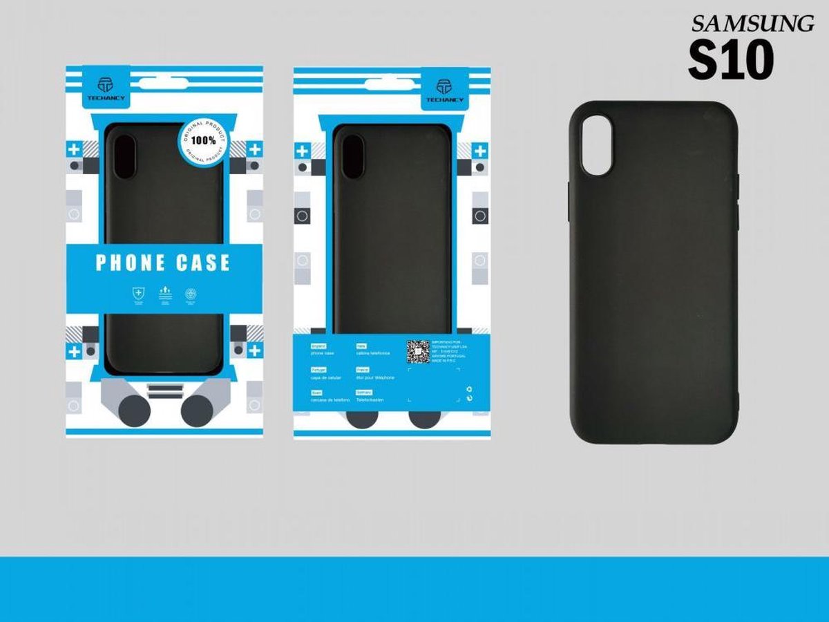 Samsung Galaxy S10 mat zwart siliconen hoesje / achterkant / Back Cover TPU