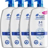 Head & Shoulders Classic 2in1 Anti-Roos Shampoo en Conditioner - Voordeelverpakking - 4 x 1 liter