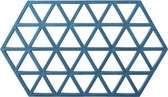 Hexagon onderzetter - donkergrijs-1 stuck-onderzetter Silicone-Blauw