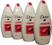 Dove - Luscious Velvet - Shower Gel - Fluweelzacht voor de huid - Voordeelverpakking 4 x 500 ml