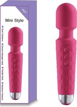 Fluisterstille Magic Wand Vibrator - Clitoris Stimulator - Sex Toy voor Vrouwen - Rose