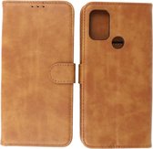 Bestcases - Motorola Moto G30 - G20 - G10 Hoesje - Book Case Telefoonhoesje - Kaarthouder Portemonnee Hoesje - Wallet Cases - Geschikt voor Motorola Moto G30 - Moto G20 - Moto G10 - Bruin