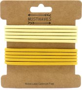 Dielay - Haarelastiekjes - Set 10 Stuks - Effen - Geel